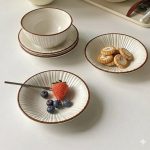 6-Inch Wide Rim Ceramic Shallow Bowl