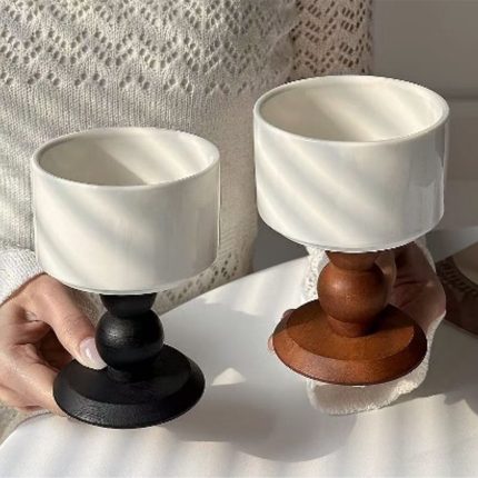 Stemmed Ceramic Dessert Goblet