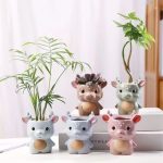 Cartoon Character Mini Ceramic Pot