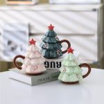 3D Christmas Tree Mug with Lid
