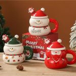 Classic Holiday Ceramic Tea Cup