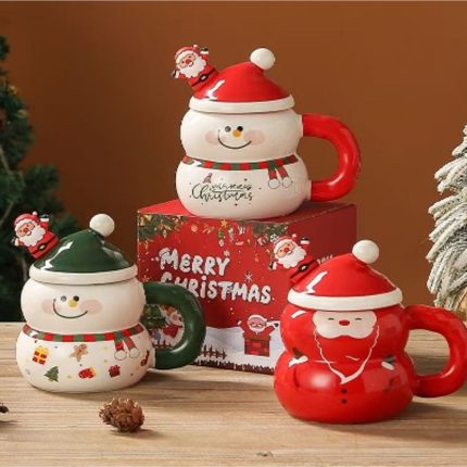 Classic Holiday Ceramic Tea Cup