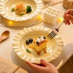 Classic White Ceramic Dessert Plate