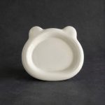 Cute White Bear-Shaped Snack Plate